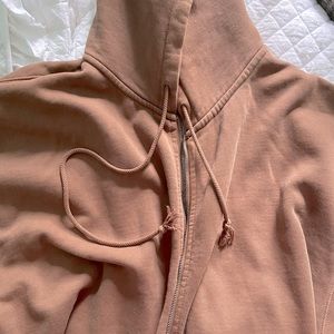 John Galt Brown Christy Full Zip Hoodie